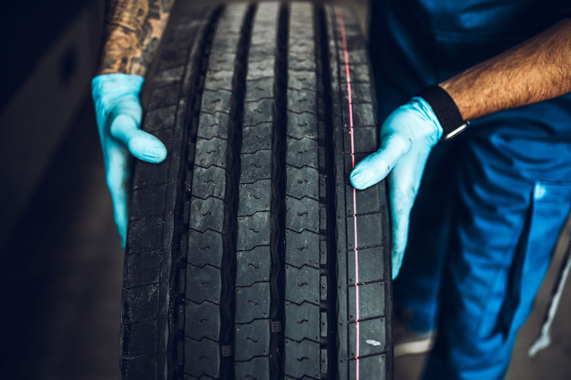 Mechanic Handling Tire