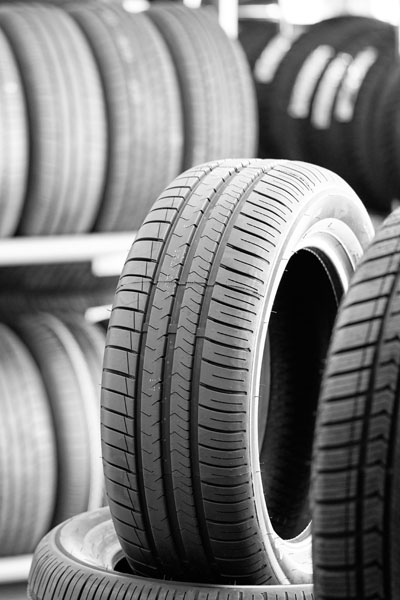 Tires On Rack